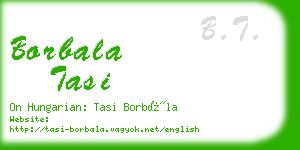 borbala tasi business card